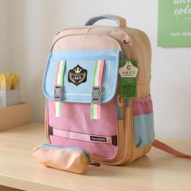 Sac à Dos pour Enfants avec Trousse Assortie Rose – حقيبة ظهر مدرسية للأطفال مع مقلمة وردي