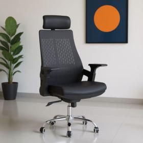 Chaise de Bureau Ergonomique avec base pivotante hauteur réglable – كرسي مكتب مريح وجودة عالية