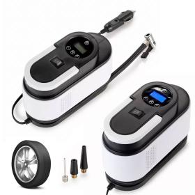 Compresseur d’Air Portable 12V 150 PSI Câble 2,8 m avec Éclairage LED – جهاز نفخ العجلات للسيارة