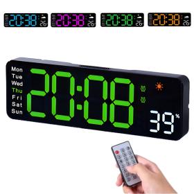 Horloge Numérique Murale avec Affichage de la Température 6656 – ساعة رقمية للحائط و المكتب