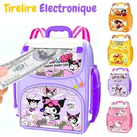 Tirelire Intelligente pour Enfants en forme de sac à dos Avec verrouillage par empreinte digitale – حصالة النقود الذكية على شكل حقيبة ظهر عصرية تجمع بين المرح والأمان