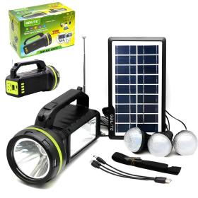 Système d’Éclairage Solaire avec Haut Parleur Bluetooth GDLITE GD-2000A – طقم إنارة بالطاقة الشمسية مع مكبر صوت بلوتوث