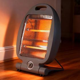 Chauffage à quartz 2 niveaux de chauffe de 800W avec Interrupteur de sécurité – مدفأة كهربائية