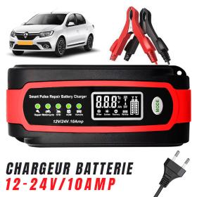 Chargeur de batterie voiture automatique intelligent 12-12v.10Amp – شاحن بطارية للسيارات