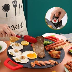 Plaque de cuisson éclectique antiadhésive et sans fumée pour les grillades 30cm – لوحة شواء كهربائية