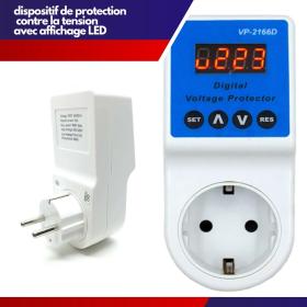 Prise Stabilisateur contre les basses et hautes tensions dans le réseau électrique  30 A - JL-VPDB2000 -