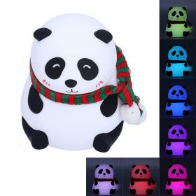 Veilleuse Forme de Panda Silicone Rechargeable Pour Bébé